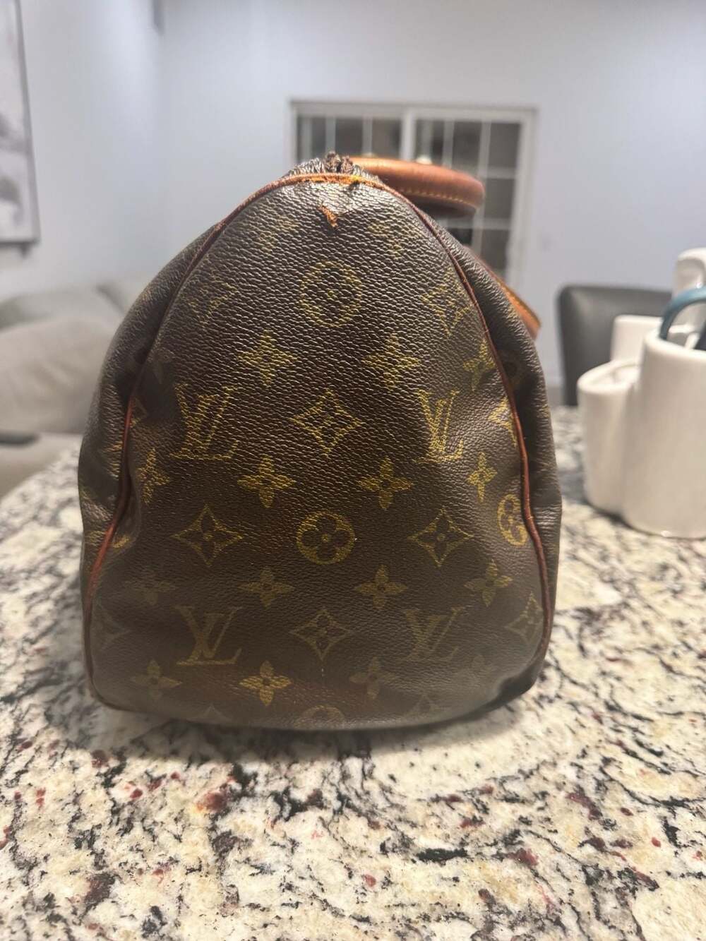Louis Vuitton Speedy 30 Monogram Handbag Authentic w/ Legit App COA Charm - Picture 6 of 16